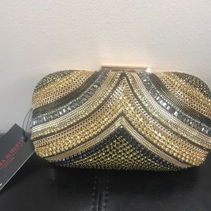 “Dripping In Jewels” SR Embellished Clutch, NWT